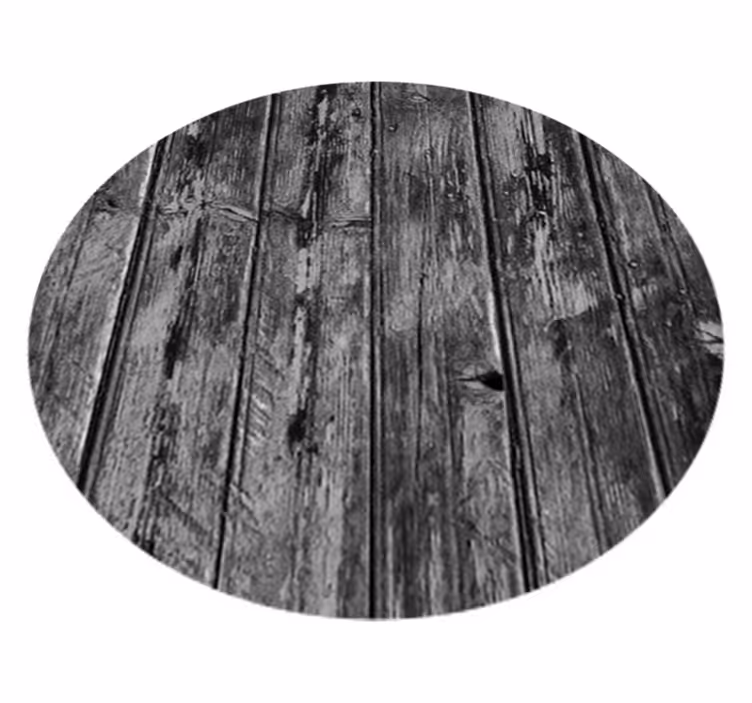 Tapis vinyle gris motif bois clair - TenStickers