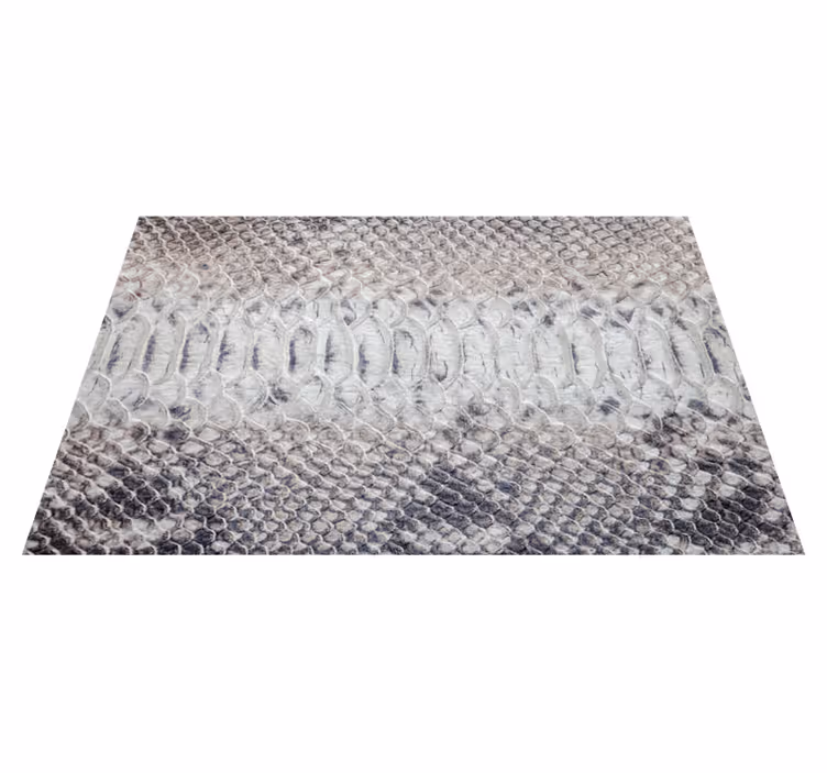 Tapis vinyle gris motif serpent gris - TenStickers