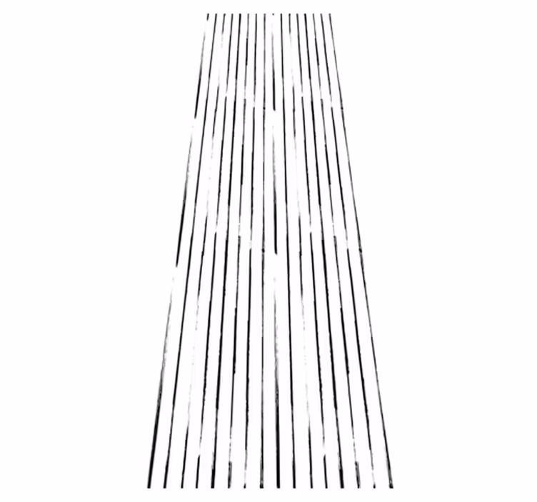 Tapis vinyle couloir noir et blanc nordique - TenStickers