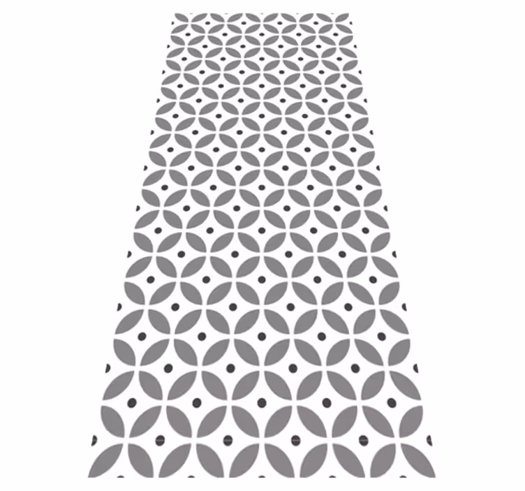 Tapis vinyle couloir cercles sans couture nordiques - TenStickers