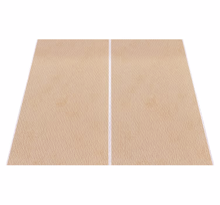 Tapis vinyle beige rayures larges couleur beige - TenStickers