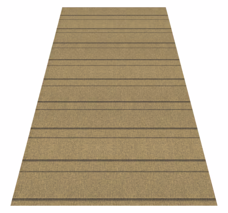 Tapis vinyle beige à rayures beiges - TenStickers