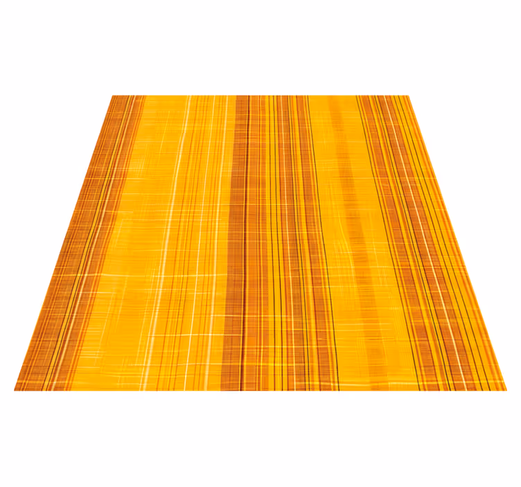 Tapis vinyle jaune à motifs de tournesols rayés - TenStickers