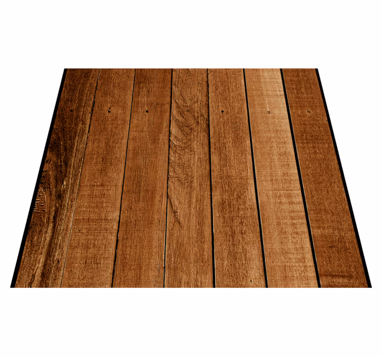 Tapis vinyle marron texture bois rustique - TenStickers