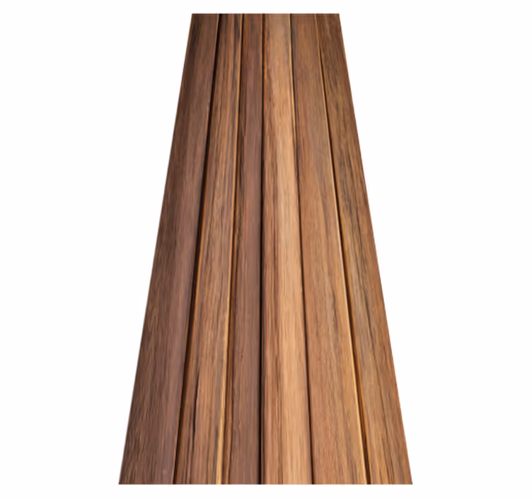 Tapis vinyle marron effet bois vieilli - TenStickers