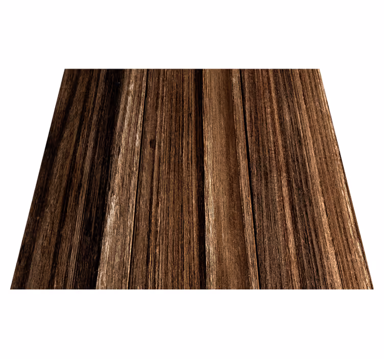Tapis vinyle marron effet panneau en bois élégant - TenStickers