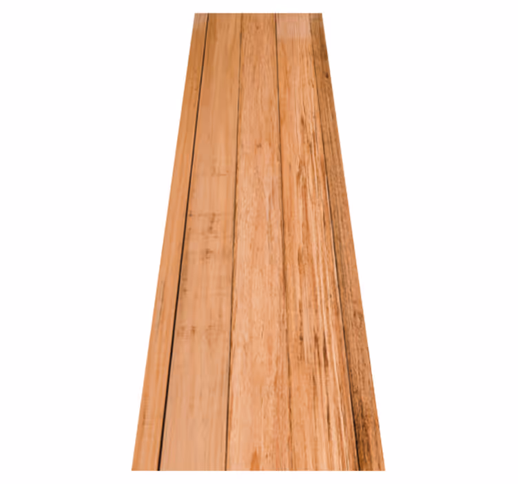 Tapis vinyle marron planches de bois brutes usées - TenStickers