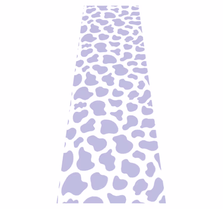 Tapis vinyle violet imprimé vache violet - TenStickers