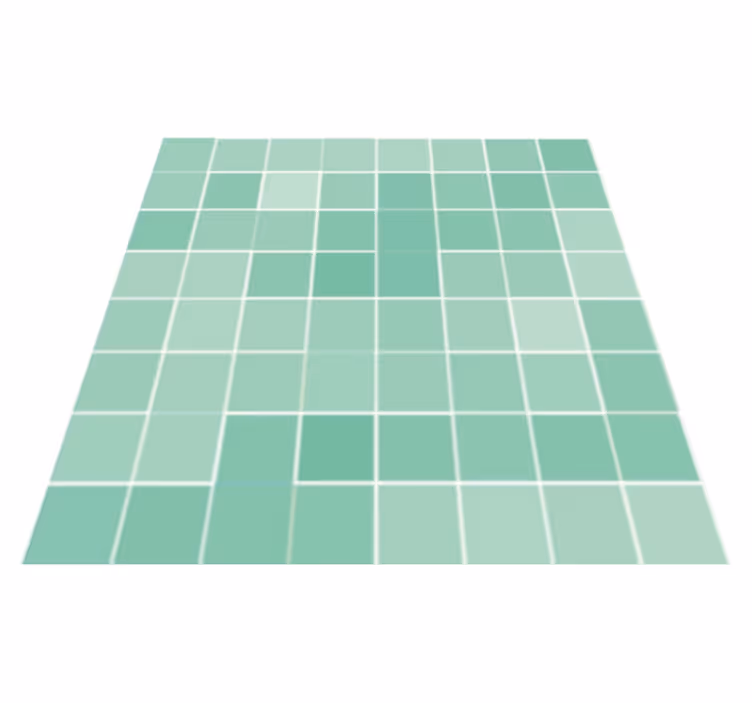 Tapis vinyle vert carreau céramique abstrait - TenStickers
