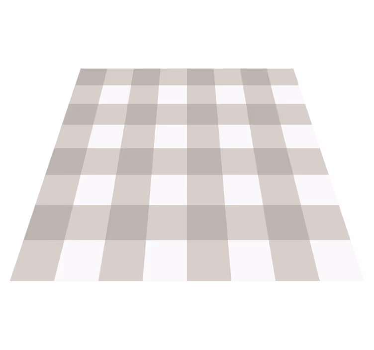 Tapis vinyle extérieur motif beige et blanc - TenStickers