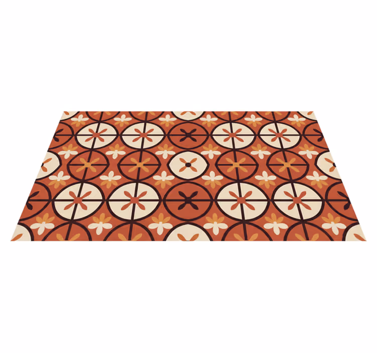 Tapis vinyle rouge éclatant pour décoration intérieure - TenStickers