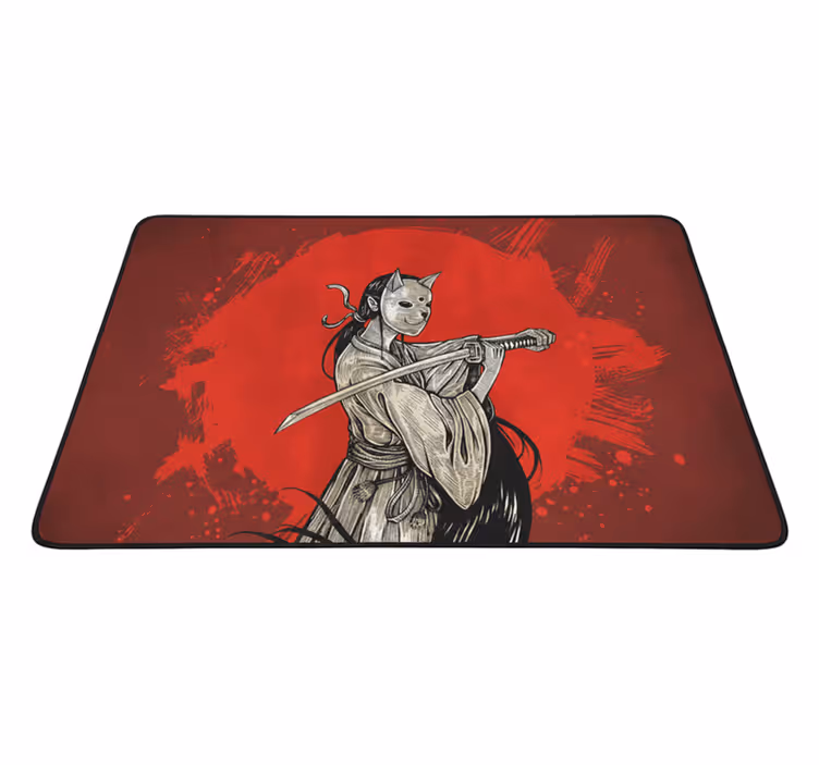 Tapis vinyle rouge panneau d'affichage animé - TenStickers