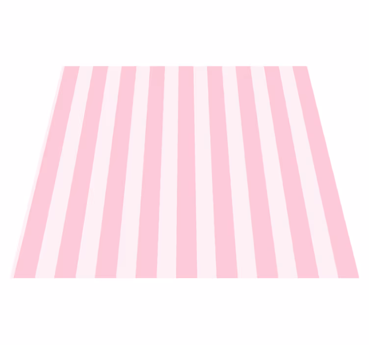 Tapis vinyle rose intérieur rayé - TenStickers