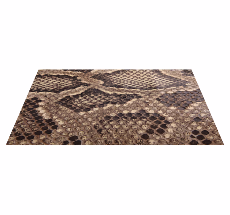 Tapis vinyle salon imprimé peau de serpent - TenStickers