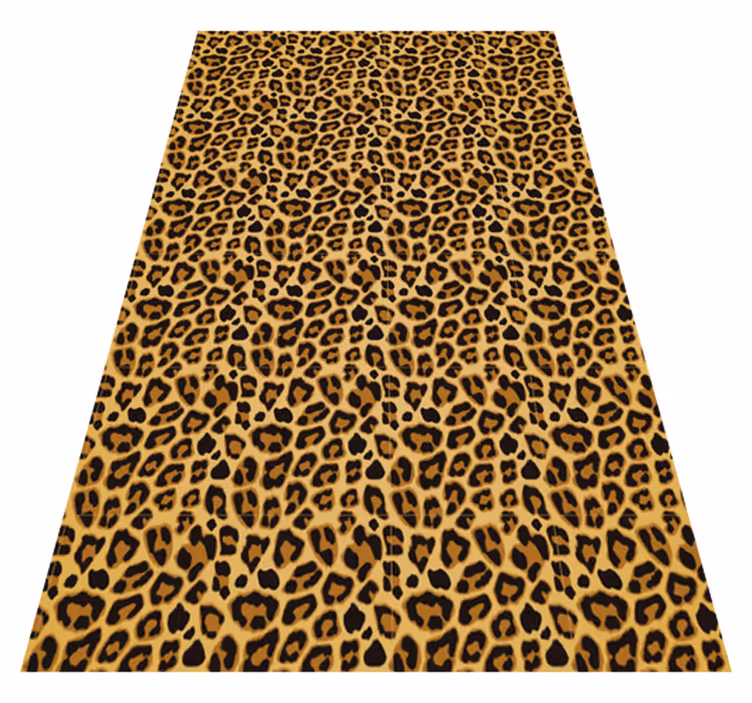 Tapis vinyle animal imprimé léopard - TenStickers
