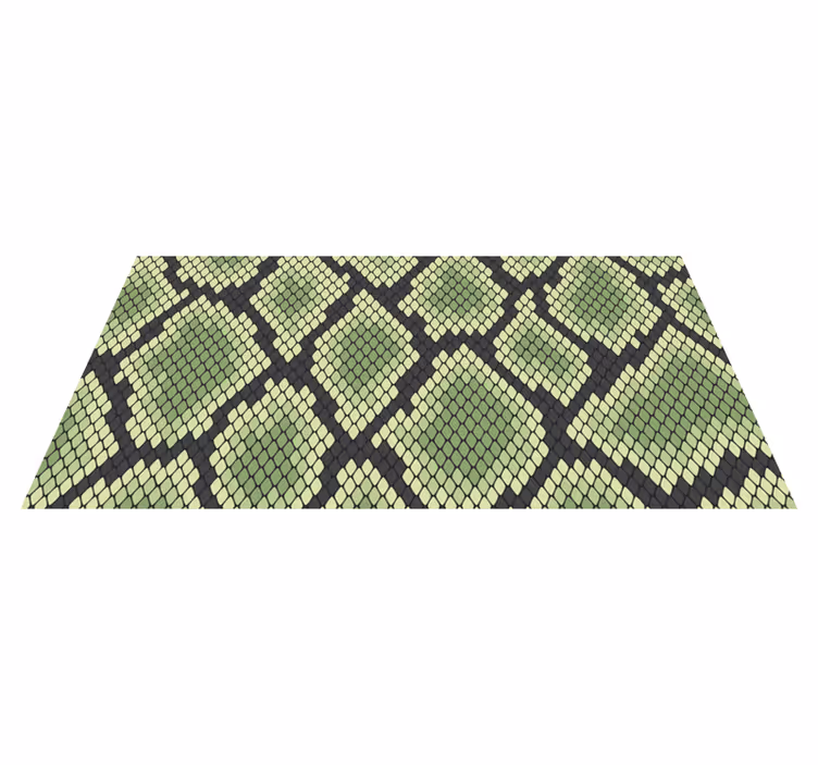Tapis vinyle animal serpent vert - TenStickers