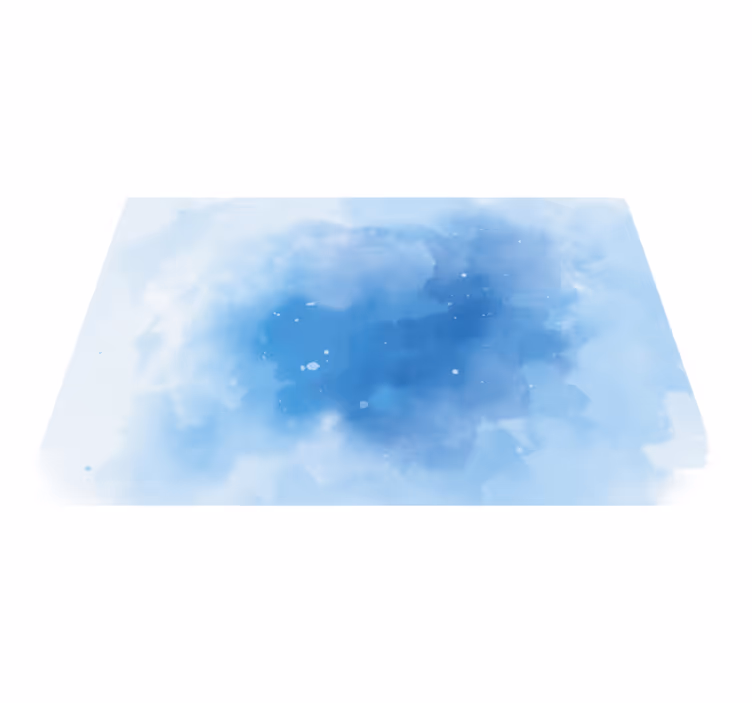 Tapis vinyle minimaliste aquarelle bleue - TenStickers