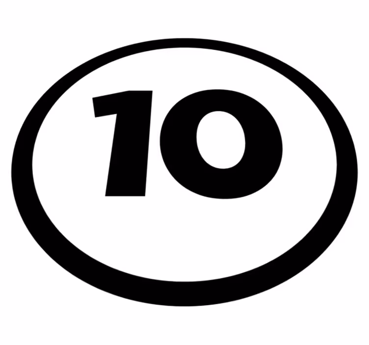 Tapis vinyle chambre numéro circulaire personnalisable - TenStickers