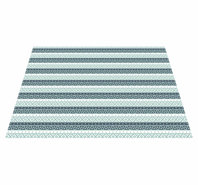 Tapis vinyle salon accent de maison à motif géométrique - TenStickers