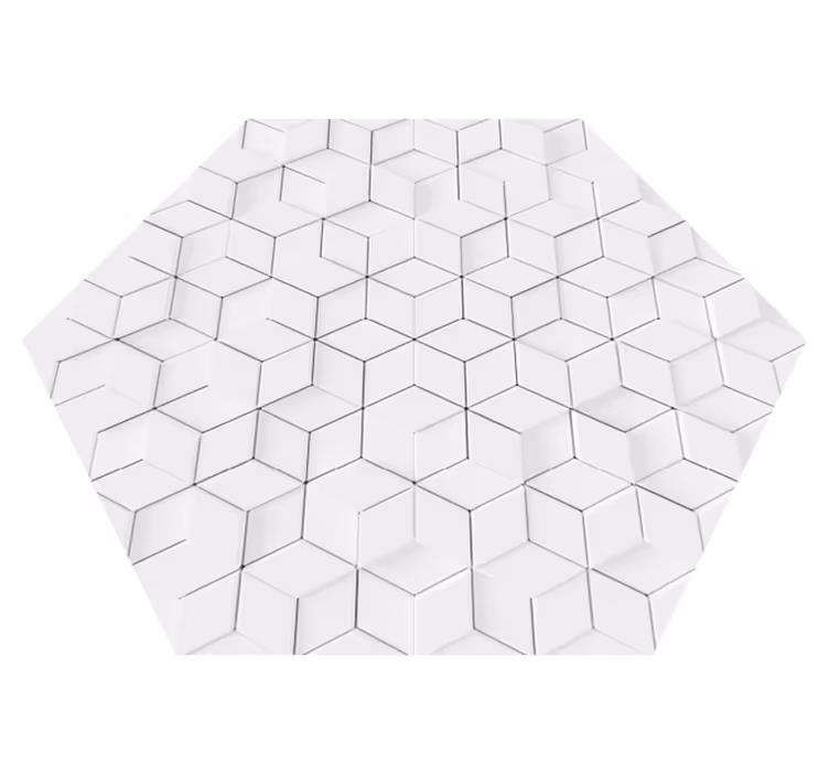Tapis vinyle salon motif géométrique minimaliste - TenStickers