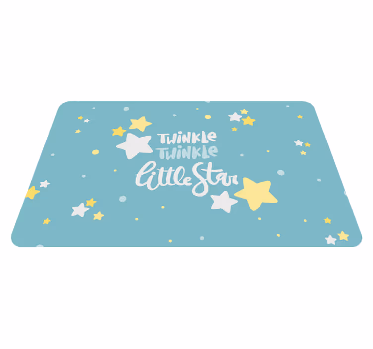 Tapis vinyle pour enfants thème étoilé - TenStickers