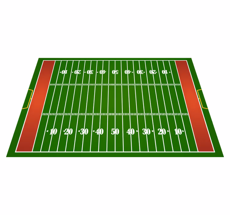Tapis vinyle autouroute terrain de football - TenStickers