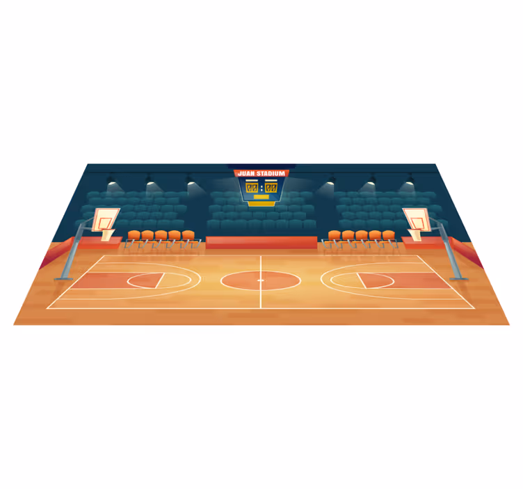 Tapis vinyle personnalisé terrain de sport sur mesure - TenStickers