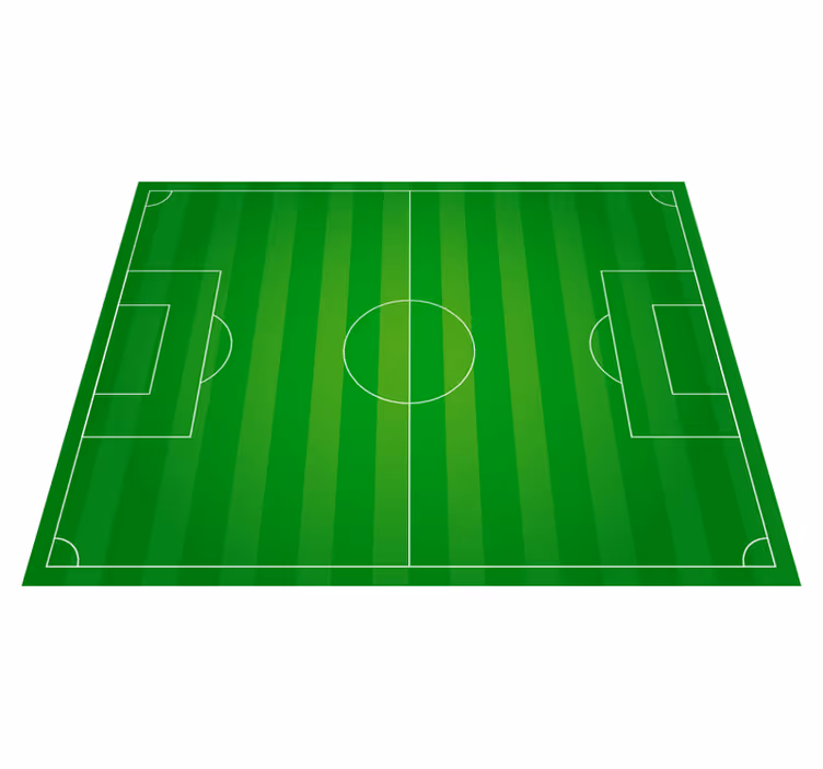 Tapis vinyle jeux concept de terrain de football - TenStickers