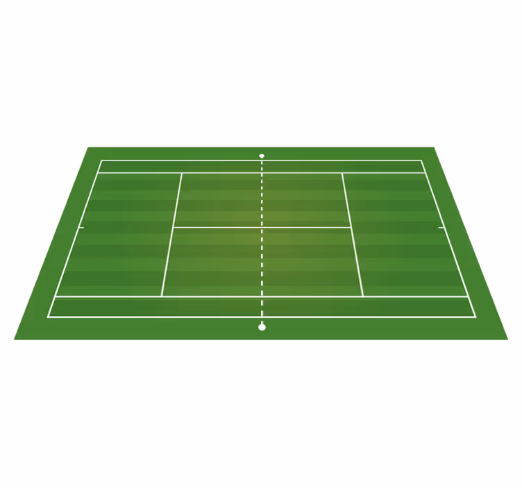 Tapis vinyle autouroute court de tennis - TenStickers