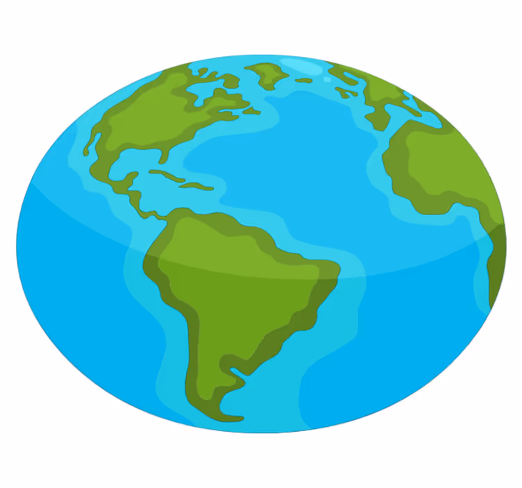 Tapis vinyle mappemonde carte du monde éducative - TenStickers