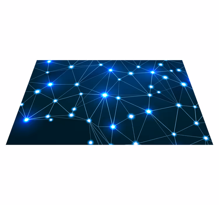 Tapis vinyles géométriques nœuds connectés - TenStickers