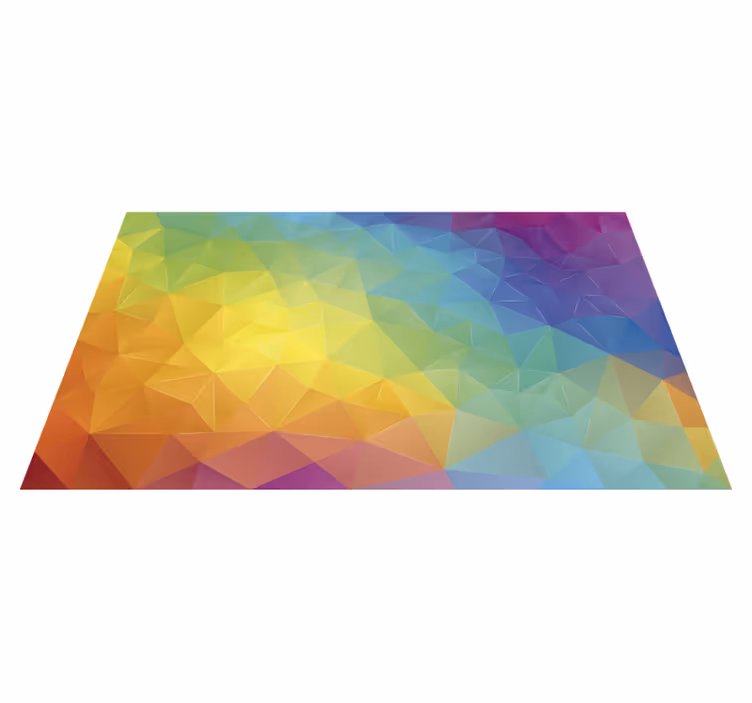 Tapis vinyles géométriques spectre géométrique - TenStickers