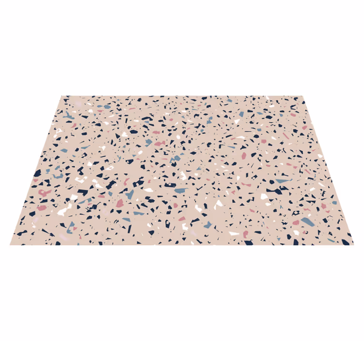 Tapis vinyle texture motif de terrazzo - TenStickers