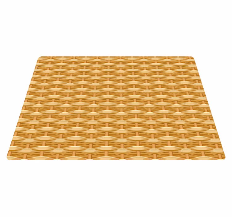 Tapis vinyle texture modèle de vannerie - TenStickers