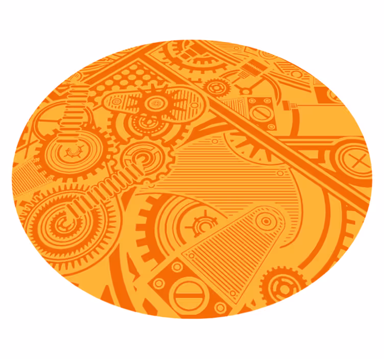 Tapis vinyle jeux engrenages mécaniques - TenStickers
