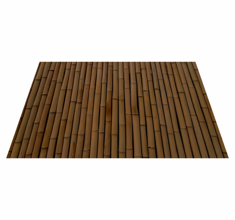 Tapis vinyle texture motif à lattes en bambou - TenStickers