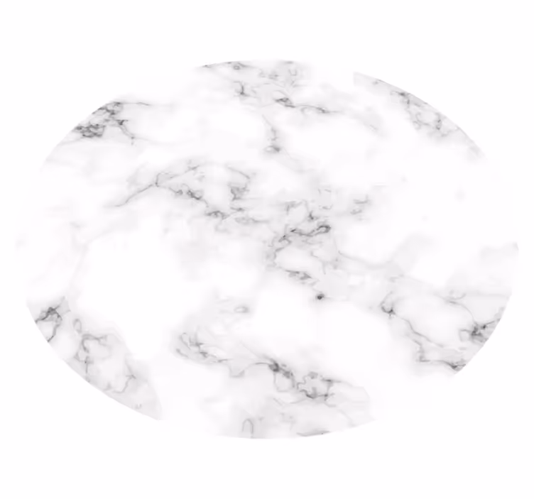 Tapis vinyle marbre design circulaire - TenStickers