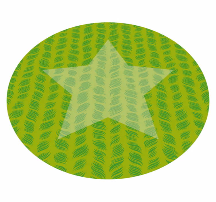 Tapis vinyle pour enfants motif étoile circulaire - TenStickers