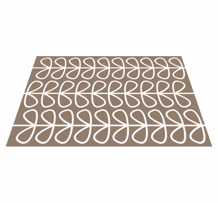 Tapis vinyles géométriques motif de boucle géométrique - TenStickers