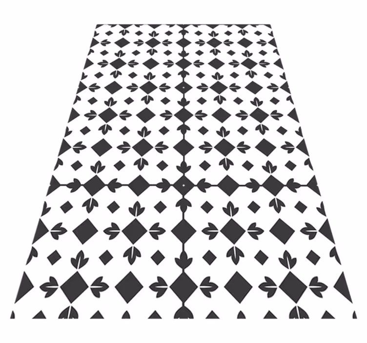 Tapis vinyle texture pavage contrasté - TenStickers
