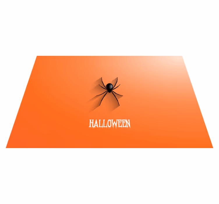 Tapis vinyle pour halloween araignée d'halloween - TenStickers