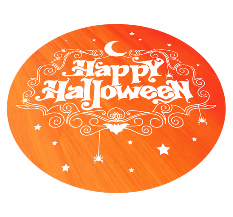 Tapis vinyle pour halloween festif circulaire - TenStickers