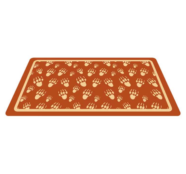 Tapis vinyle animal conception de modèle de patte - TenStickers