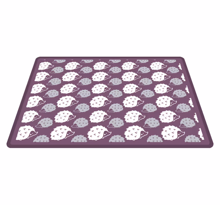 Tapis vinyle pour enfants hérissons de dessin animé - TenStickers
