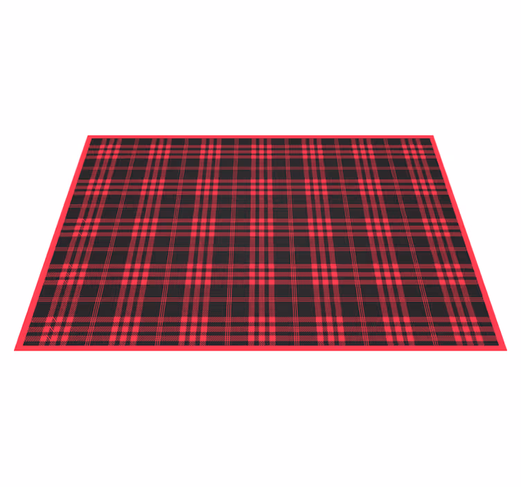 Tapis vinyle rayures à carreaux à motif - TenStickers