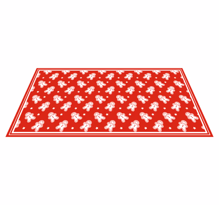 Tapis vinyle noël fête du pain d'épice - TenStickers