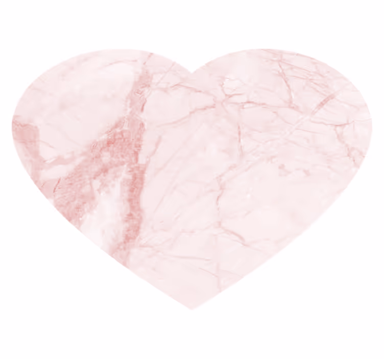 tapis vinyle motif Marbre coeur - TenStickers