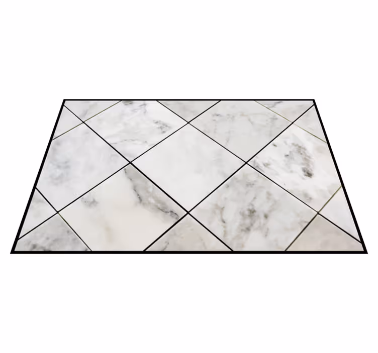 Tapis vinyle marbre effet marbré - TenStickers