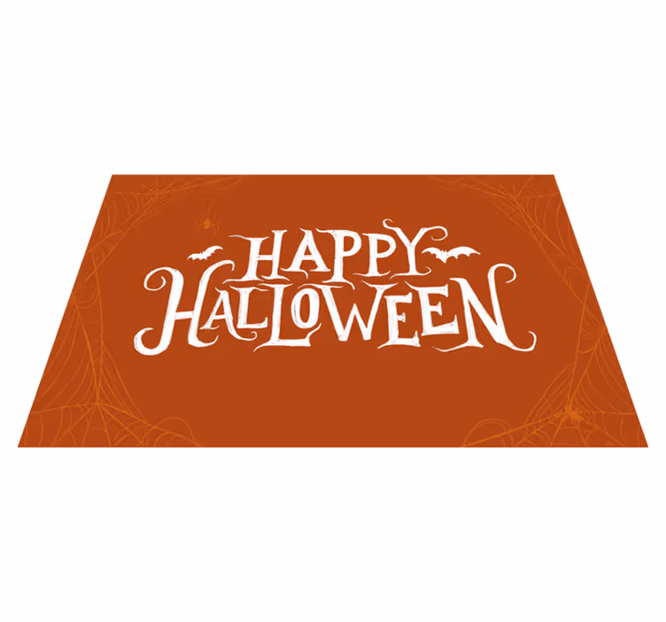 Tapis vinyle pour halloween message festif d'halloween - TenStickers