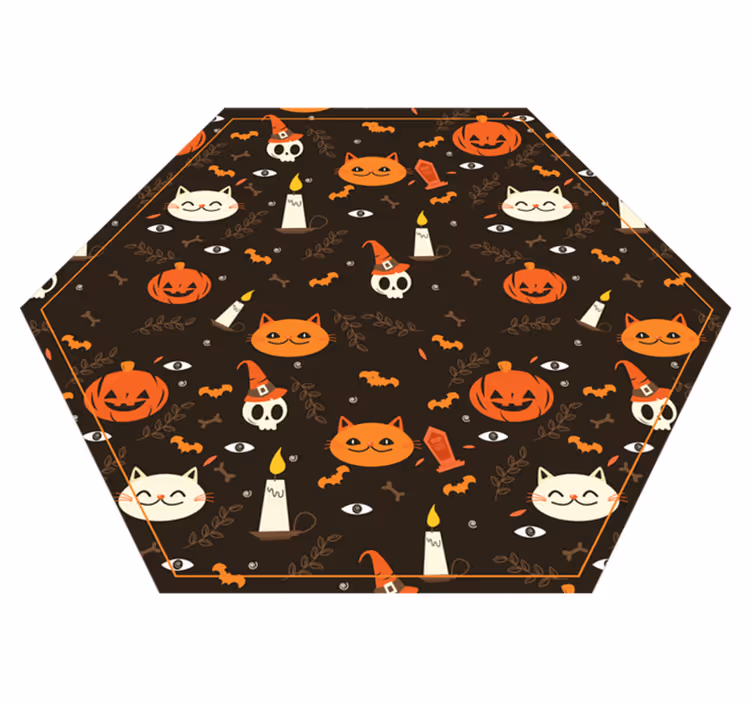 Tapis vinyle pour halloween motif festif d'halloween - TenStickers